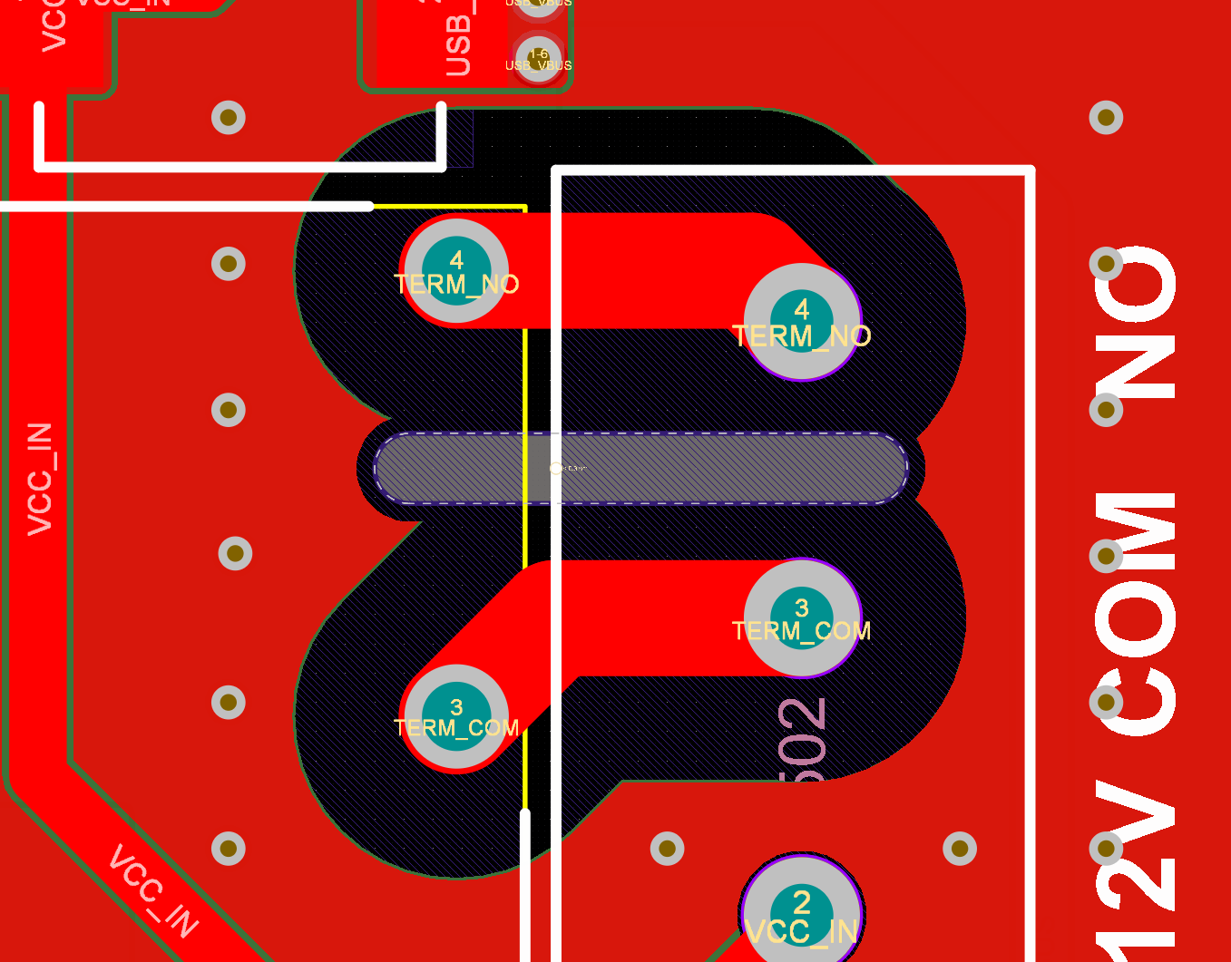 CellLink32 PCB Layout Bottom Layer View